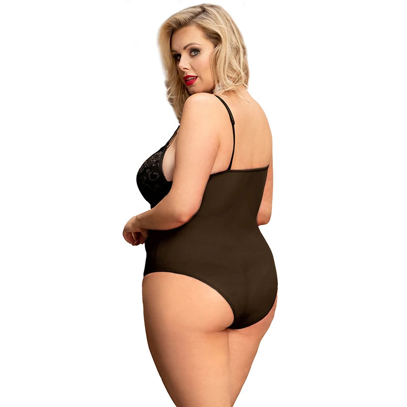 Women's Floral Lace Bandage Bodysuit