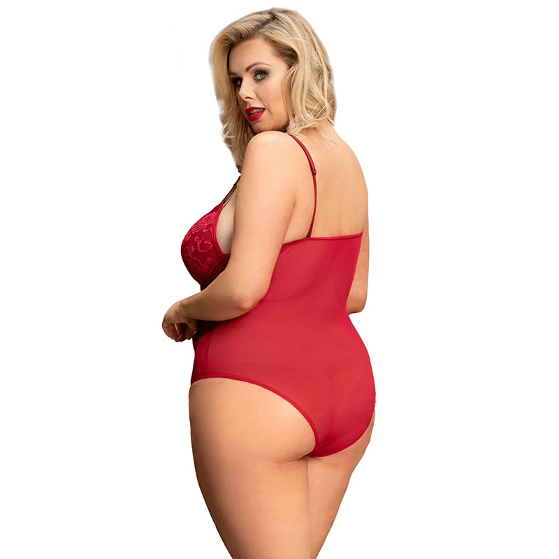 Women's Floral Lace Bandage Bodysuit
