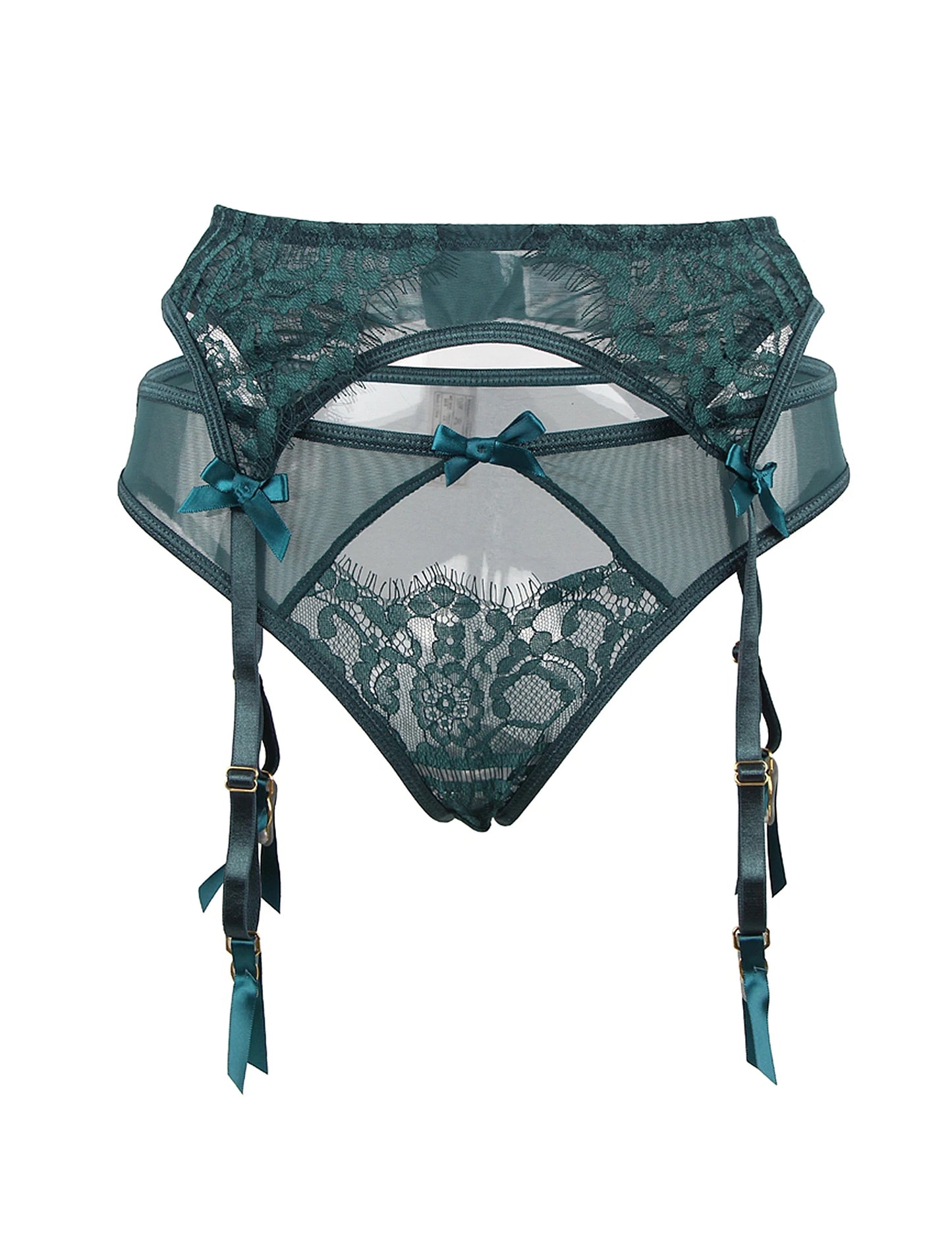 Plus-Size Women's Garter Belt with Suspenders