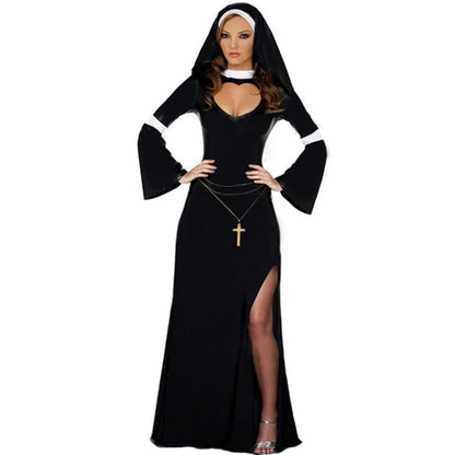 Retro Sexy Nun Cosplay Halloween Costume