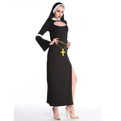 Retro Sexy Nun Cosplay Halloween Costume