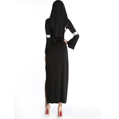 Retro Sexy Nun Cosplay Halloween Costume