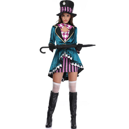 Alice In Wonderland Mad Hatter Cosplay Costume