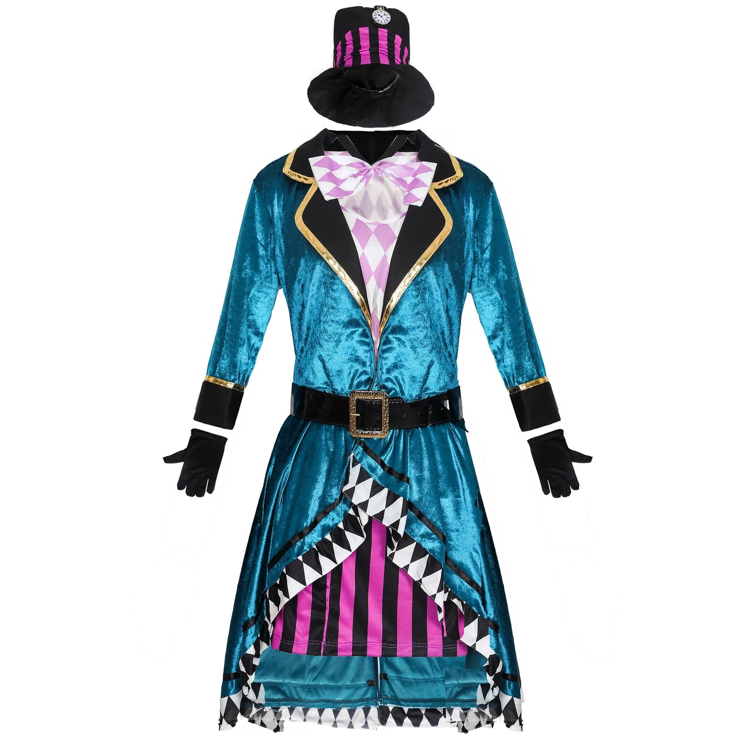 Alice In Wonderland Mad Hatter Cosplay Costume