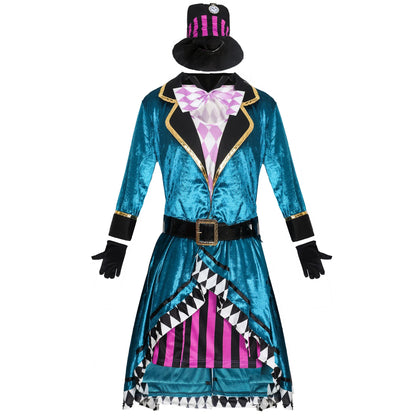 Alice In Wonderland Mad Hatter Cosplay Costume