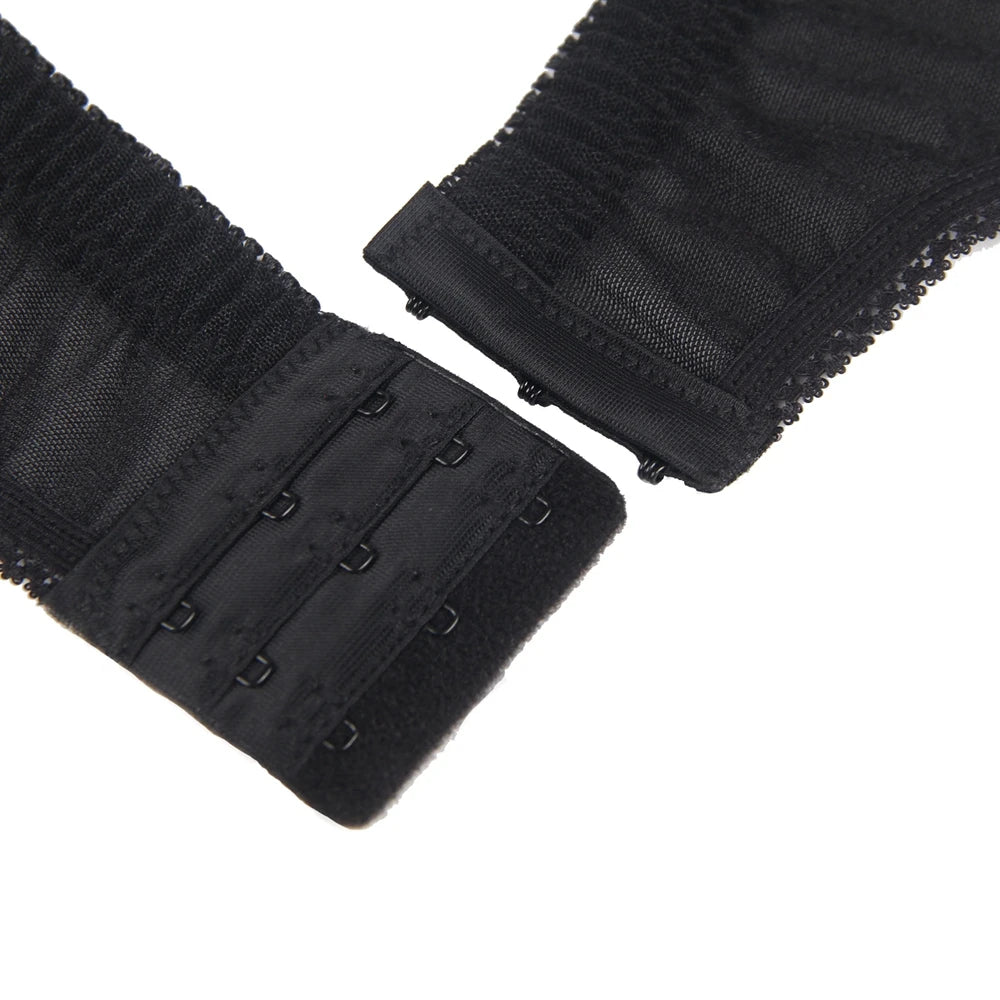 Women's Plus-Size Lace Garter Belt with High Elastic Suspenders