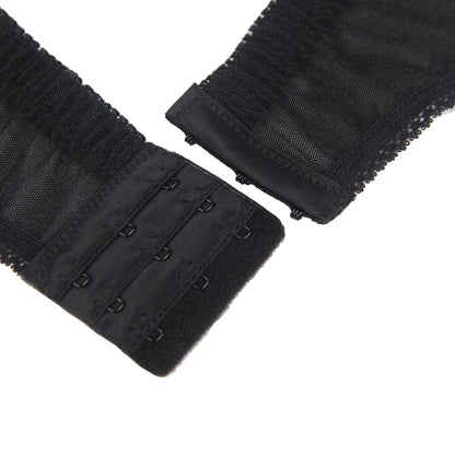 Women's Plus-Size Lace Garter Belt with High Elastic Suspenders