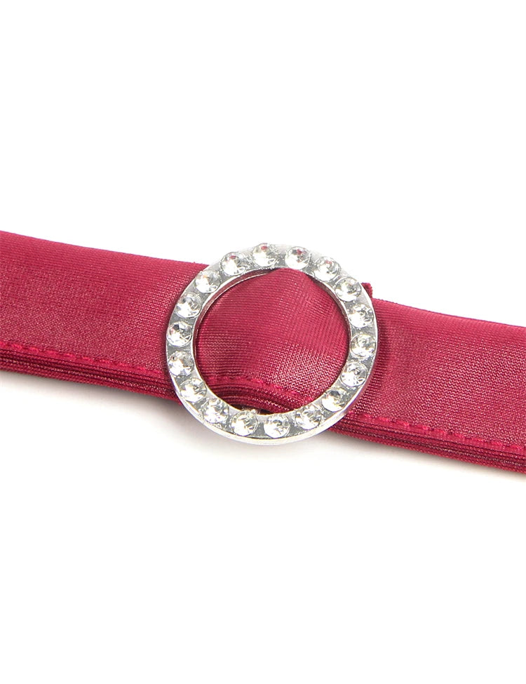 Women’s Mini Leather And Lace Baby Doll with Chains