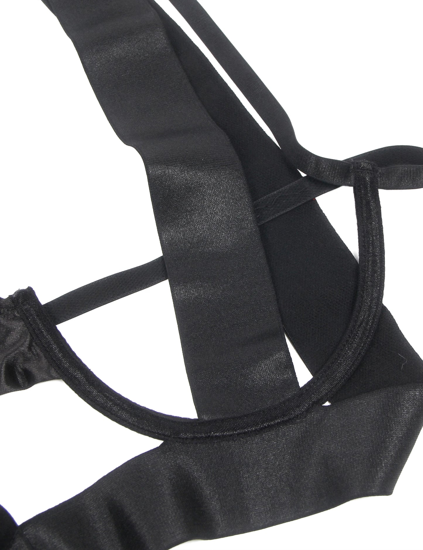 Women's Black Ribbon Bodysuit