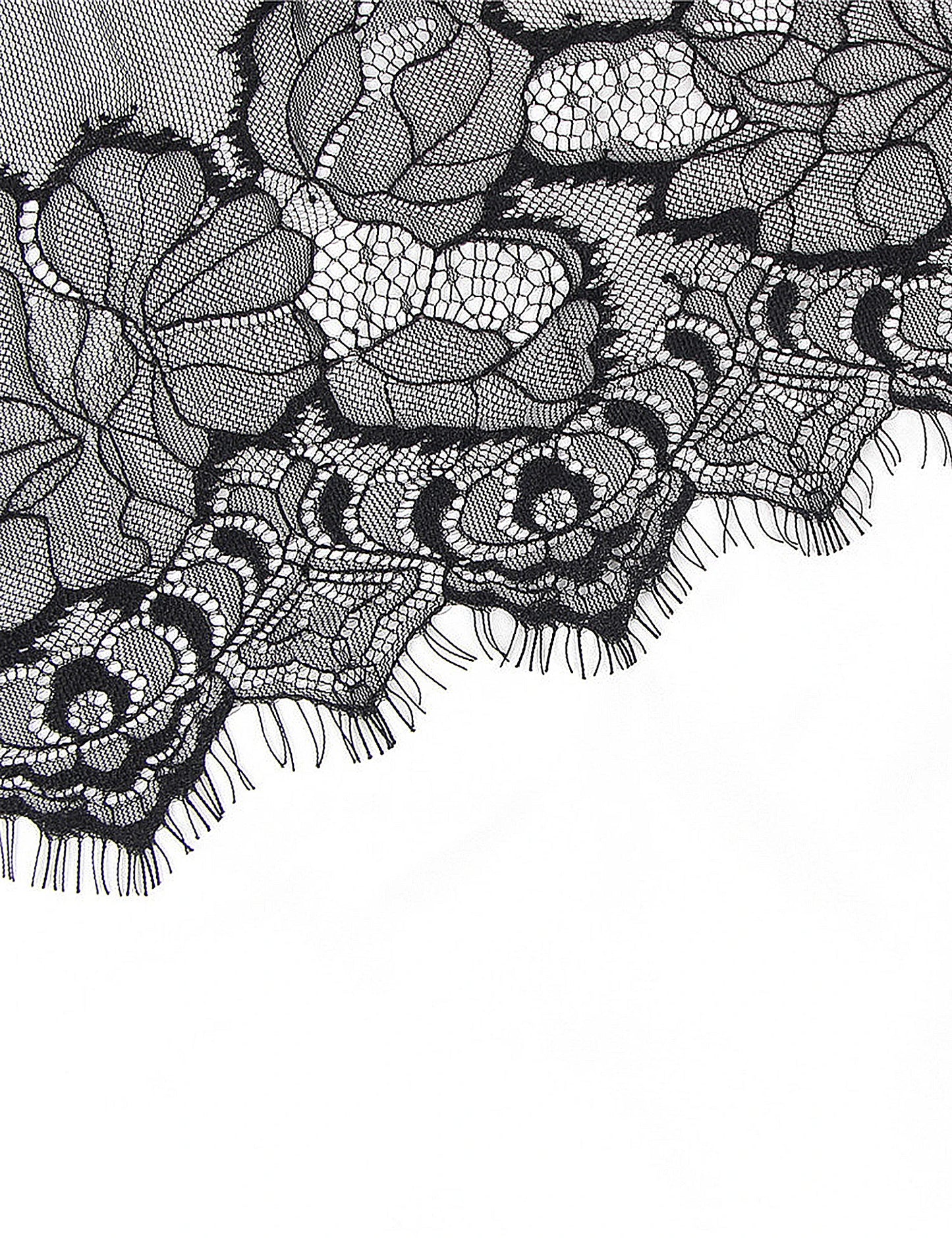 Plus Size Women's Sheer Floral Baby-Doll Design