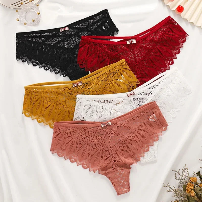 Lace Low-Waist Hollow Out Panties