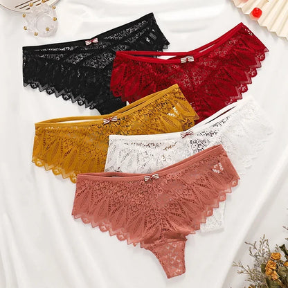 Lace Low-Waist Hollow Out Panties