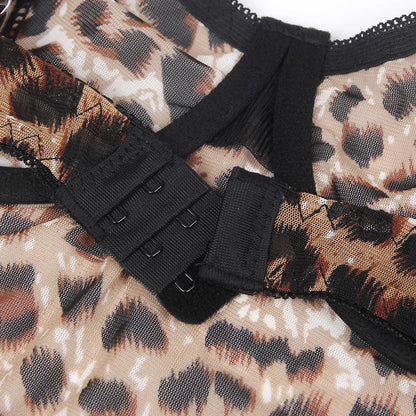 Leopard Print One-Piece Bodysuit