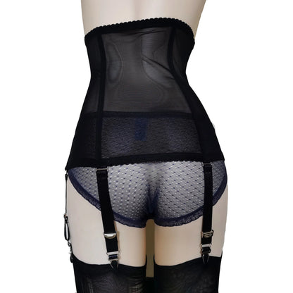 High-Waist Shaping Suspender Garter Belt