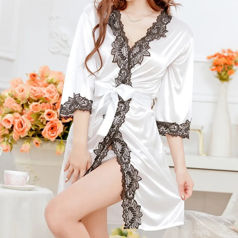 Satin And Lace Robe