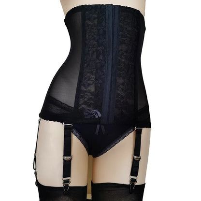 High-Waist Shaping Suspender Garter Belt