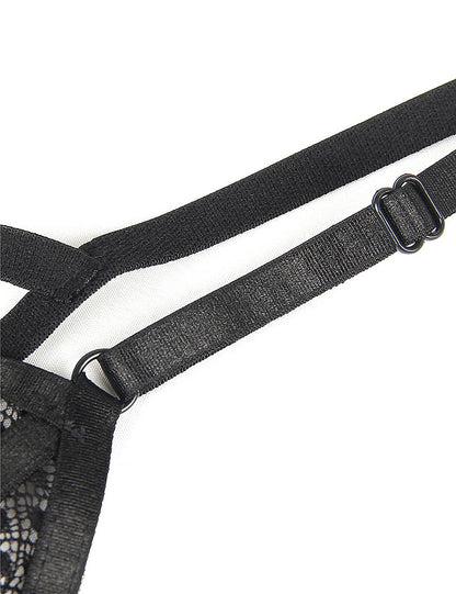 Plus Size Women's Sheer Floral Baby-Doll Design