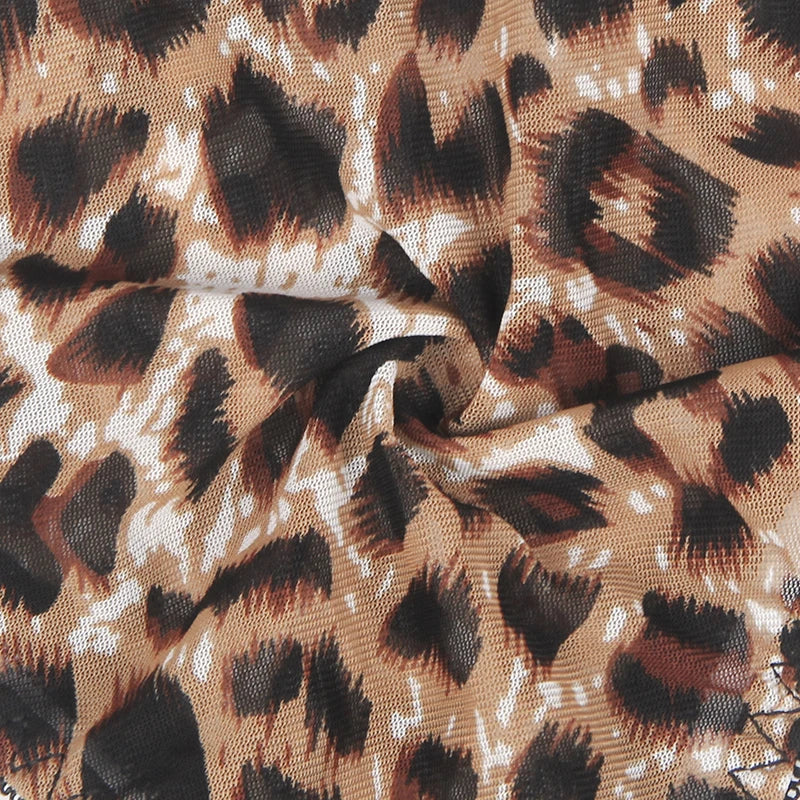 Leopard Print One-Piece Bodysuit