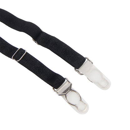 Women's Plus-Size Maid Costume: PU Leather Leotard with Suspenders