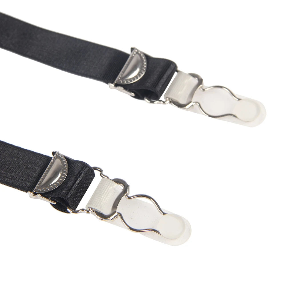 Women's Plus-Size Lace Garter Belt with High Elastic Suspenders