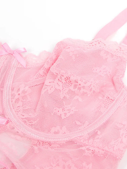 Women's Sheer Lace Baby Doll