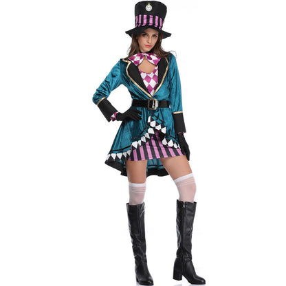 Alice In Wonderland Mad Hatter Cosplay Costume