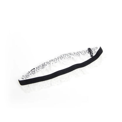 Women's Plus-Size Maid Costume: PU Leather Leotard with Suspenders