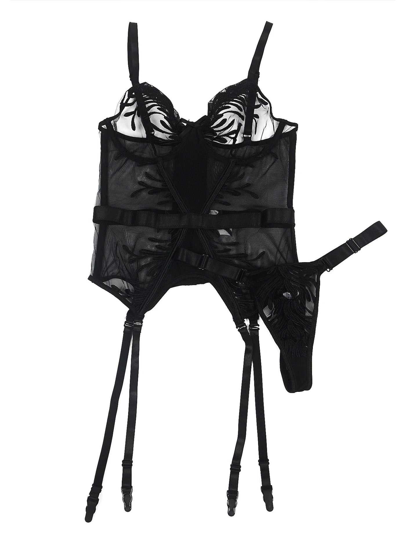 Plus Size Black Corset for Women