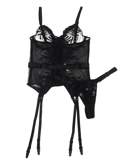 Plus Size Black Corset for Women