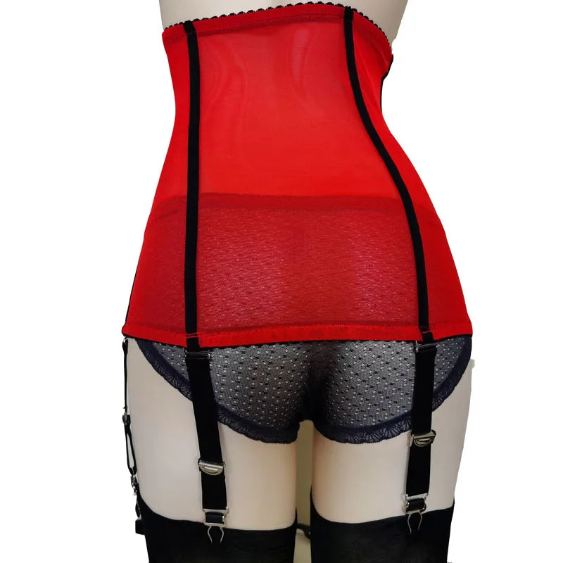 High-Waist Shaping Suspender Garter Belt