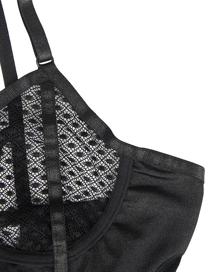 Plus Size Women's Sheer Floral Baby-Doll Design